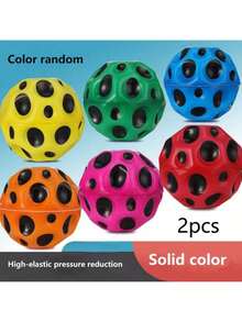 Colorful Gradient High Elastic PU Bouncy Ball, Outdoor Exercise Interactive Game Toy, Cheap Small Toy, Fitness Hand Toss Ball, Solid Color Small Bouncy Ball, Birthday Gift, Holiday Gift, Classic Bestseller - Multicolor - View 15