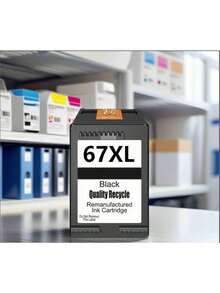 1-Pack 67XL Black Ink Cartridge Replacement For Ink 67XXL 67XL 67 XL For DeskJet 4133e 2755e 4155e 2722 2752e Envy Pro 6458 6475 Envy 64 58e 64 55e 6055e 6075 - 查看 3