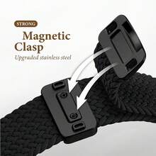 5 Packs Magnetic Braided Stretchy Loop Compatible With Apple Watch Band 42mm 46mm 40mm 41mm 44mm 45mm 38mm Ultra/2 49mm Women Men,Elastic Woven Fabric Nylon Strap Bracelets Compatible With Apple Watch Ultra Series 11 10 9 8 7 6 5 4 3 2 1 SE,Smart Watch Accessories Replacement Band, Washable And Easy To Wear - 38/40/41/42mm (sreies11 10) - View 4