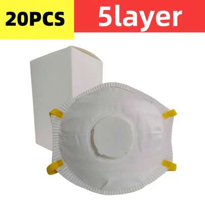 20个装男女通用口罩，适用于骑行、通勤和户外工作