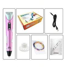 3D Printing Pen Set Doodle PLA Filament Printer Drawing 12 Colours Gift UK - View 5