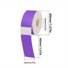 P15 Label Printer Sticker 12*40mm Label Tape Thermal Printer Paper 160pcs/Roll Compatible Phomemo D30 Marklife P12 P11 Labelle - 12*40 - View 20