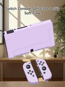 Soft Silicone Full Protective Case For Nintendo Switch OLED/Switch NS Joy-Con Controller, Anti-Slip Anti-Sweat Shock-Proof Gaming Accessories, Cute Macaron Colors, Designed Compatible With Switch Players, Compatible With Switch NS/Switch OLED, Various Color Combinations Available, Switch Gaming Accessories, Controller Accessories, Pink, Anti-Drop Anti-Slip, Anti-Scratch - Multicolor - View 13