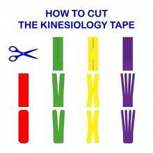 2.5cm*5m Colorful Pre-Wrapped Foam Tape And Sports Bandage, Suitable For Ankle, Wrist, Hand And Knee - Multicolor - View 8