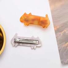 8 Pcs Cat Hair Clips Cute Small Cat Barrettes Fashion Kitty Hair Clips Sweet Cat Acrylic Resin Clips For Girl Teen Women - Cat 8-piece Set - View 2