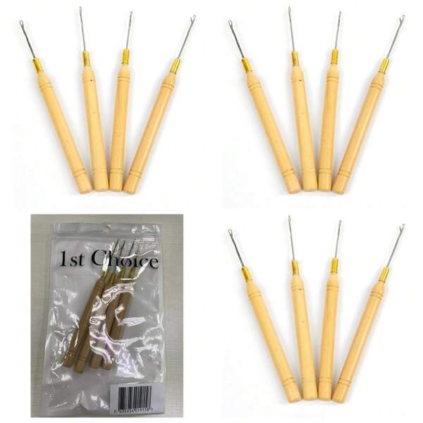 Latch Hook Tool Crochet Needles For Hair Extensions Feather Dreadlocks Maintenance Installation