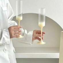 Dopamine Cocktail Champagne Flute Glass, High-Quality Glassware, Stylish Valentine's Day Gift - View 2