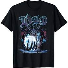 DIO Master Of The Moon Graphic T-Shirt 100% Cotton Crew Neck Tee Loose Fit Street Style With Bold Fantasy Artwork - 黑色 - 查看 1