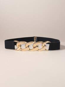 个性化金属弹力腰带，复古百搭细腰带 - 彩色 - 查看 7