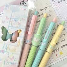 Bộ 4 bút bi bấm nút hình bướm, thích hợp để viết nhật ký, ghi chép, đánh dấu, đồ dùng học tập. - Bộ - Xem 5