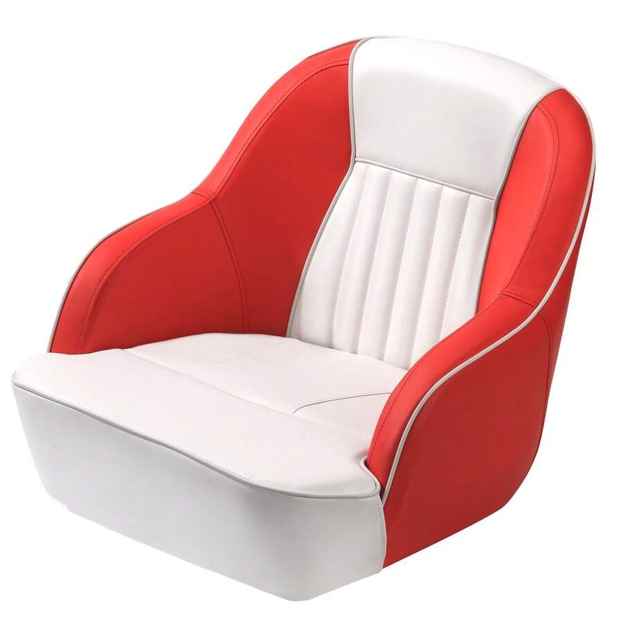 Cabin Seats - White and Red Color Scheme - View 1