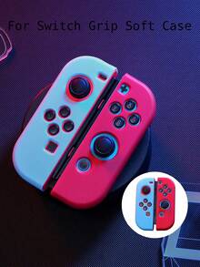 Soft Silicone Full Protective Case For Nintendo Switch OLED/Switch NS Joy-Con Controller, Anti-Slip Anti-Sweat Shock-Proof Gaming Accessories, Cute Macaron Colors, Designed Compatible With Switch Players, Compatible With Switch NS/Switch OLED, Various Color Combinations Available, Switch Gaming Accessories, Controller Accessories, Pink, Anti-Drop Anti-Slip, Anti-Scratch - Multicolor - View 16