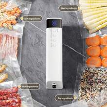 Portable USB Charging Vacuum Sealing Machine (With Digital Display Screen) - Quick Sealing, Including Pump And Sealing Bag, Suitable For Food, Snacks, Meat, Fruits And Vegetables Preservation - Compact Design, Battery: 1200mAh; - Classic - View 12
