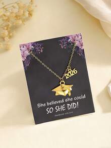 suteyi 1pc 2026 Graduation Season Necklace, Graduation Gift For Teachers And Classmates - Multicolor - View 3