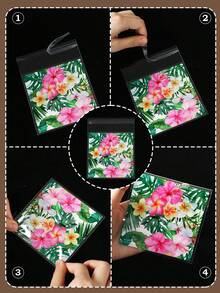 100 pièces Sacs cadeaux floraux hawaïens, sacs auto-scellants avec motifs d'hibiscus et de feuilles de palmier hawaïens, décorations de fête à thème hawaïen, sacs de faveurs de fête d'anniversaire hawaïenne, décorations de table de fête tropicale hawaïenne, sacs à bonbons de mariage, décorations de baby shower, emballage de cuisine d'été, remplisseur de fête hawaïenne, décoration hawaïenne, cadeaux hawaïens, décoration d'été, cadeaux d'été, faveurs de fête - fleurs d'Hawaï - Voir 11