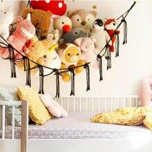 2pcs Mesh Storage; Soft Corner Hanging Net, Stuffed Animal Storage Hammock Net, Large Size Adult Toy Hammock, Hanging Storage Rack, Home Decor, Boys Room Decoration, Cute & Fun Gift - Multicolor - View 7