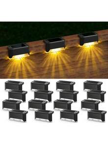 7-Character Solar Powered Pathway Lights | Warm White LED Lights Suitable For Yard, Road Decoration - Commercial Garden Landscape Decor - Seven-shaped - View 2