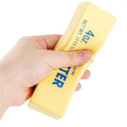 1pc Butter Stick Stress Relief Squeeze Toy: Soft Squishy Slow Rebound Fidget Toy, Suitable As Anxiety Relief New Year And Birthday Gift