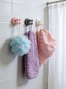 2025年家居用品新品推荐——免钉硅胶无缝四爪墙钩，浴室牙刷、牙膏、剃须刀粘钩 - 彩色 - 查看 7