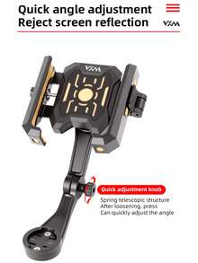 1 pieza Soporte de teléfono para bicicleta VXM, soporte antivibración para manillar de bicicleta de montaña/carretera para navegación - Multicolor - Ver 2