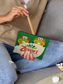 Kiwi Brothers 化妝收納包－可愛 Zosupri 奇異果圖案化妝包，適合收納化妝品，完美存放口紅與化妝刷 - 彩色 - 查看 2