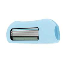 Envie 2 In 1 Finger Shaver Mini Razor & Travel Toothbrush Cover, Compact Portable Design, Multi-Use Personal Care Tool For Easy Storage And Travel - Blue - View 3