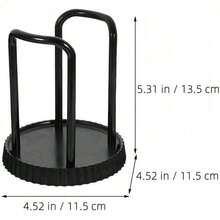 1pc Disposable Paper Cup Holder, Teapot Shaped, Convenient For Use, Space-Saving Household Paper Cup/Glass Cup Organizer, Minimalist Black - Multicolor - View 4