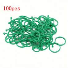 100pcs Garden Plant Support Set: Trellis Clips, Vine Grower, Jute Rope, Ties, Tomato Vine Fixers, Multi-Function Plant Climbing Rack - 100 Pcs - View 1