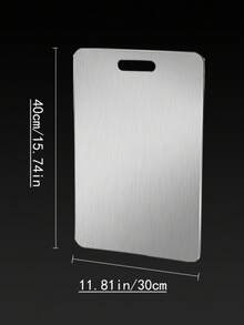 High-Quality Stainless Steel Cutting Board Set - Durable, Easy To Clean, Essential For Kitchen And Outdoor, Space-Saving, Anti-Rust, Suitable For Food - Silver - View 13