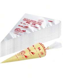 100 Pieces Clear Disposable Baking Bags, Suitable For Decorating Homemade Cakes, Macarons, Cookies And Pastries - View 1