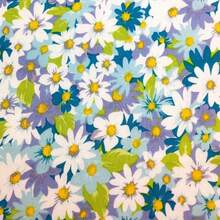 1pc Daisy Print Cotton Patchwork Fabrics, DIy Cotton Cartoon Printed CraftFabrics, Patchwork For Sewing DIY Crafts - Multicolor - View 11