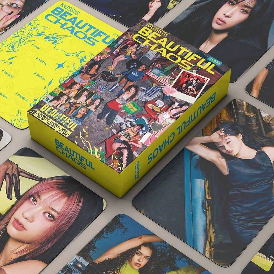 55 tấm ảnh người nổi tiếng KPOP KATSEYE, Hàng hóa BEAUTIFUL CHAOS, Thẻ ảnh người nổi tiếng xuyên biên giới TOWER, Daniel - Nhiều màu - Xem 1