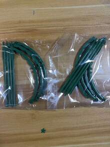 Garden Plant Support Stakes Plastic Semi-Circular Ring Cage Flower Pot Climbing Flower Rack Peony Flower Stand, Green Plastic Plant Cage And Support - Multi-Layer Double-Layer Garden Flower Rack, For Climbing Vines, Christmas Cactus, Pothos - Anti-Leaf Drop Protection, Plastic Orchid And Sunflower Support Rods - Anti-Fall Plant Support, With Green Crab Claw Design, Suitable For Indoor And Outdoor Garden Plant Care, Garden Plant Support - Plant Support - View 13