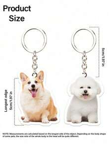 Customizable Photo Keychain, Personalized Photo Keychain, Acrylic Decorative Pendant, Laser Cut Design, Can Be Customized With Your Photo, Transparent Acrylic Keychain, Customized Photo Hanging Ornament, Suitable For Bags, Cars, Keys And Luggage, Suitable As Gifts For Girlfriends, Mothers, Family, Friends, Teachers, Classmates, Suitable For Occasions Such As Valentine's Day, Mother's Day, Teacher's Day, New Year, Ramadan - Multicolor - View 7