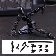 6 件/套可动娃娃，机器人 13 关节娃娃，3D 打印玩具，关节幸运模型，收藏品，生日礼物，3D 打印娃娃娃娃幸运娃娃 13 关节第三代可动娃娃全身减压娃娃 - 彩色 - 查看 12