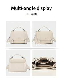 2026春夏新款极简通勤手提包，时尚大容量棒球斜挎包，大容量休闲学院风背包，高品质小背包 - 彩色 - 查看 6