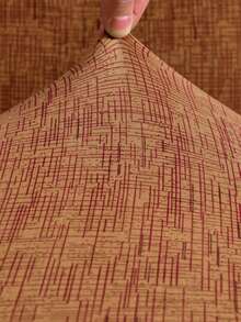 1pc Stretch Full Cover Sofa Slipcover, Geometric Pattern, Modern Style Polyester Fabric, Machine Washable, Protect Sofa From Dust And Dirt - Light Brown - View 2