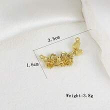 1件铜质极简主义个性化嘻哈动物海龟豹迷你吊坠，DIY手链项链耳环首饰配件 - 彩色 - 查看 48