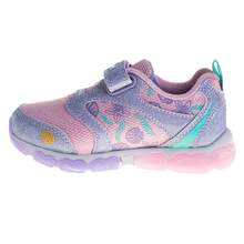 Disney Fashion Sneakers Girls' LightUp Ariel Design Fun Easy Hook & Loop Play Ready (Toddler Sizes 6-10/ Little Kid Sizes 11-12) - Màu tím - Xem 3