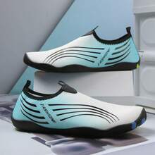 女士透气速干水鞋 - 轻便防滑水袜，适合沙滩、冲浪、游泳和钓鱼 - 淺藍色 - 查看 14