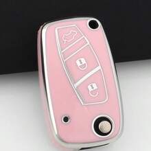 TPU汽车钥匙套，耐用钥匙扣保护套，适用于菲亚特熊猫、Stilo、Punto、Doblo、Grande、Bravo、500、Ducato、Minibus等车型，优质材料 - 均碼 - 查看 15