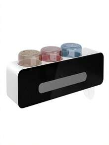 Wall-Mounted Toothbrush Sterilizer And Toothpaste Dispenser, Toothbrush Holder, Bathroom Accessories, Drill-Free Toothbrush Holder With Toothpaste Squeezer Dispenser Set - Multicolor - View 11