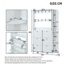 Shoe Cabinets - White - View 2