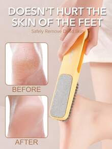 ANDVICTORY 三合一足锉、不锈钢指甲刷、去茧器和足部磨砂工具 - 彩色 - 查看 3