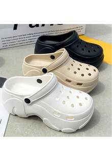 女士透气防滑户外沙滩凉鞋，时尚厚底拖鞋 - 多色 - 查看 10