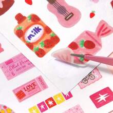 Ins Style High-Quality Stationery Gift Set Including Notebook, Stickers, Memo Pads, Grid Diary, Suitable For Gift - 1 Set - View 10