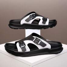 2026 Spring/Summer New Versatile Fashion Casual Business Men's Slippers, Breathable Cool Design - Off White - View 3
