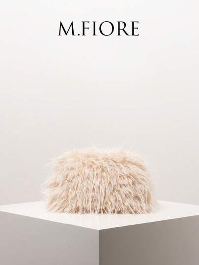 Túi cầm tay cho nữ, ví lông thú, túi dự tiệc, túi đi dạ hội, phụ kiện dạ hội, đồ cưới, ví nữ thanh lịch, quà tặng cho nữ (mẫu ngẫu nhiên)