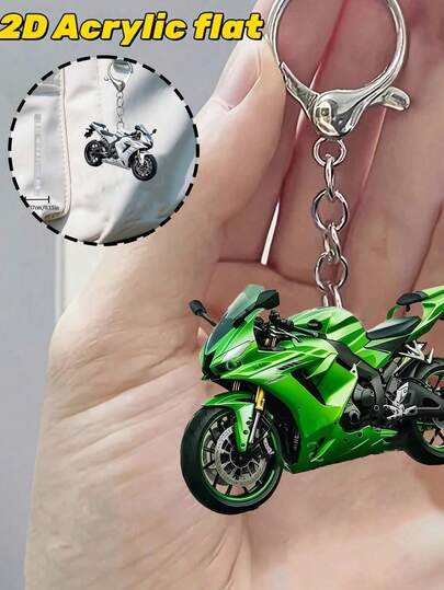 Móc khóa xe máy acrylic 2D phẳng - Sang trọng và đẹp mắt - Khóa càng cua, hoàn hảo cho chìa khóa xe hơi, ba lô & túi xách, mặt dây chuyền túi xách, mặt dây chuyền xe hơi, trang trí túi xách | Thiết kế vui nhộn | Chất liệu acrylic, Phụ kiện ví và điện thoại di động cho nữ, Quà tặng cho bạn bè, gia đình, bạn gái, Phụ kiện ngoài trời, Phụ kiện tiệc tùng, Quà tặng, Quà lưu niệm, Quà tặng đón về nhà hoàn hảo, Quà tặng Ngày Nhà giáo.