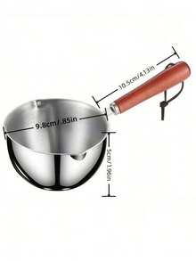 The Oil-Spilling Small Pot Is A Kitchen Stainless Steel Hot Oil Gadget Perfect For Home Cooking. It Can Be Used For Various Purposes Such As Frying, Sautéing, And Applying Oil. It Is Quick, Convenient, And Saves Fuel, Making It An Indispensable Helper In The Kitchen. - View 3